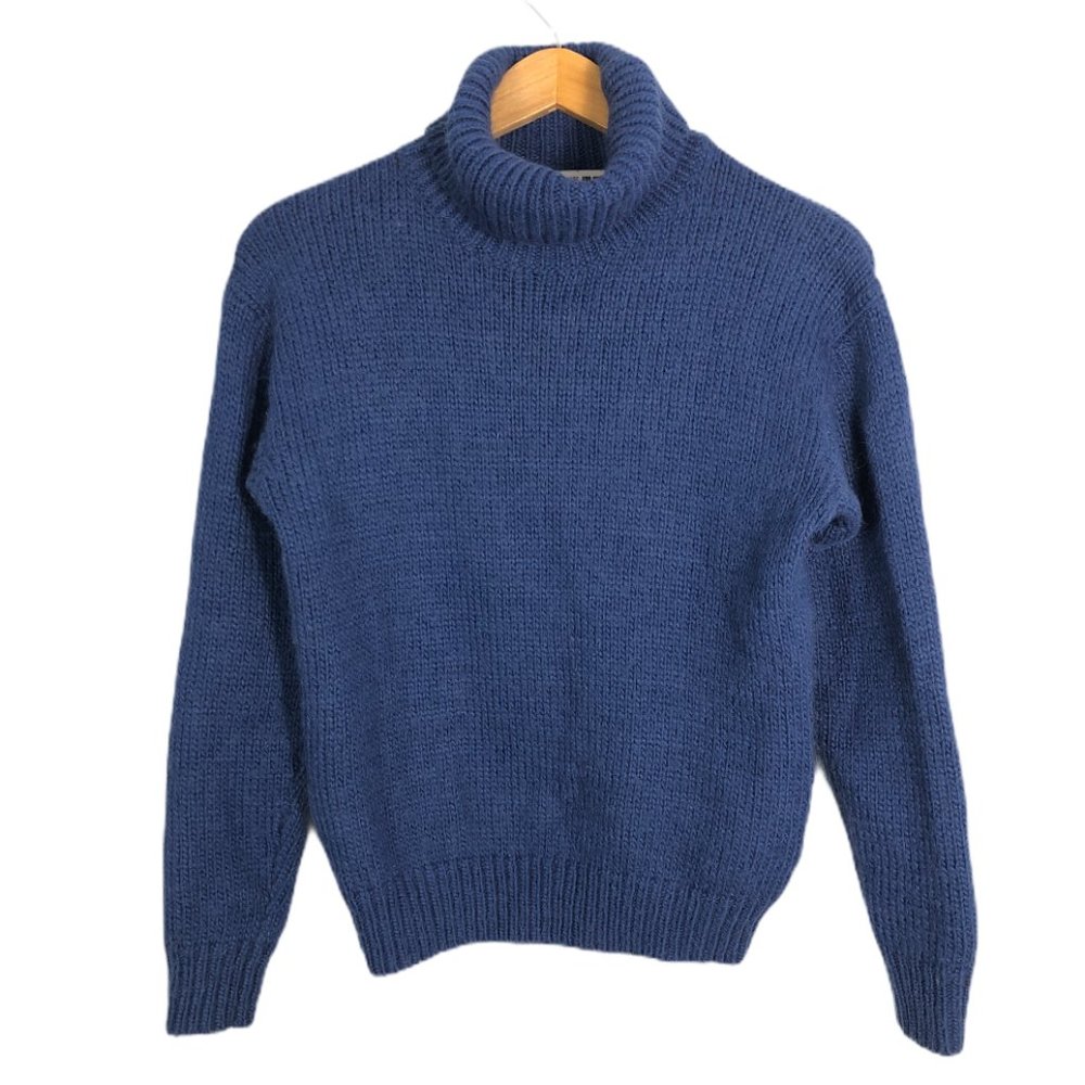 Ines de la Fressange x Uniqlo Blue Turtleneck- XS